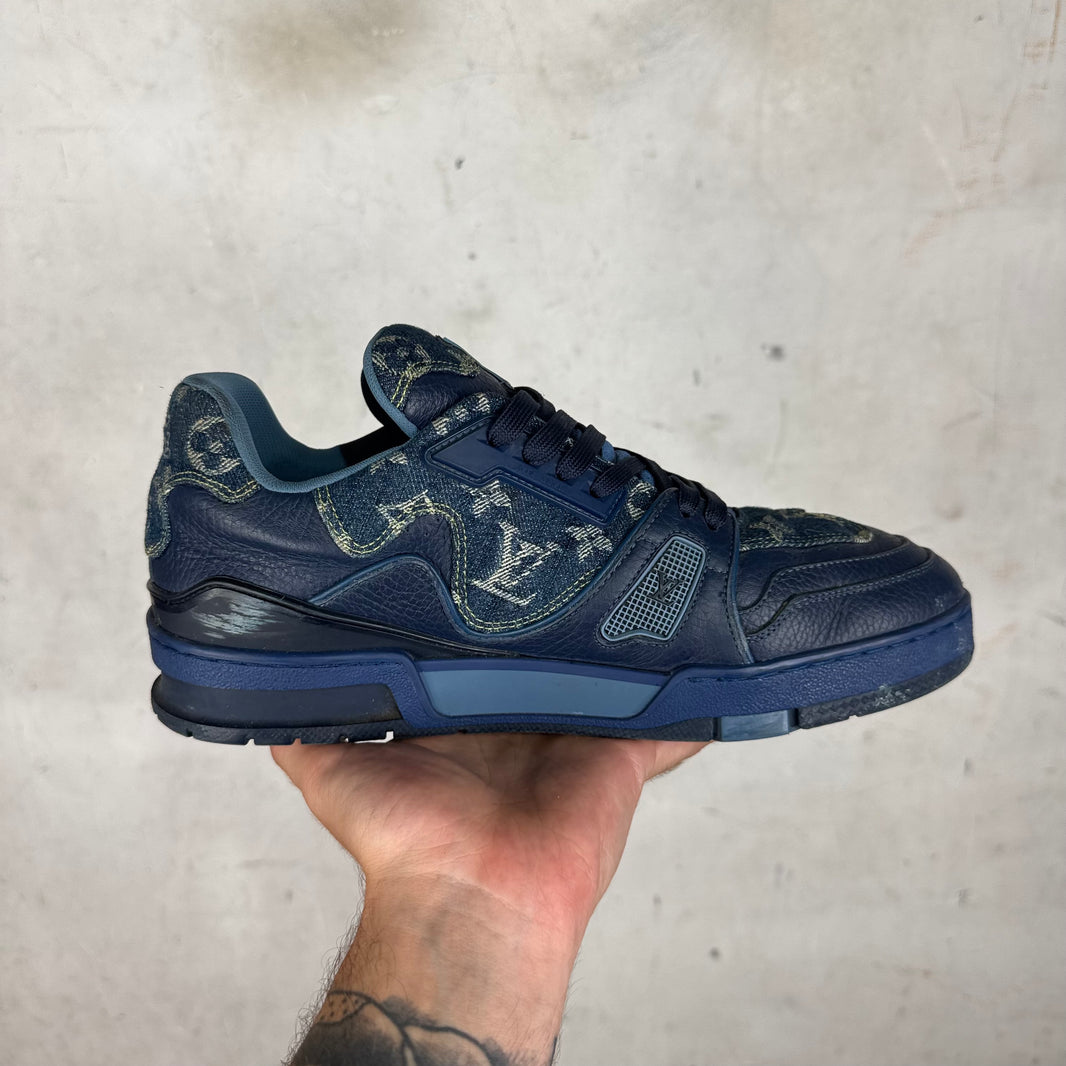 Louis Vuitton x Nigo Denim Monogram Trainers