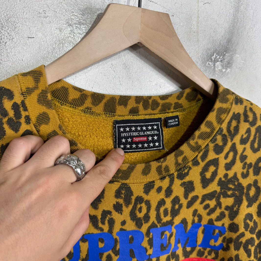 Supreme x Hysteric Glamour Cheetah Crewneck