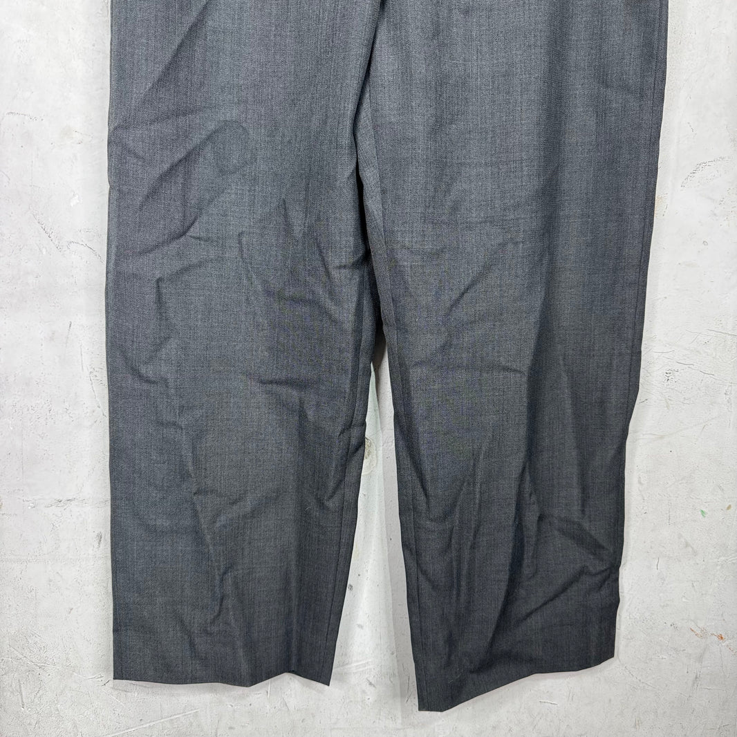 Acne Studios Wool Grey Wide Trousers