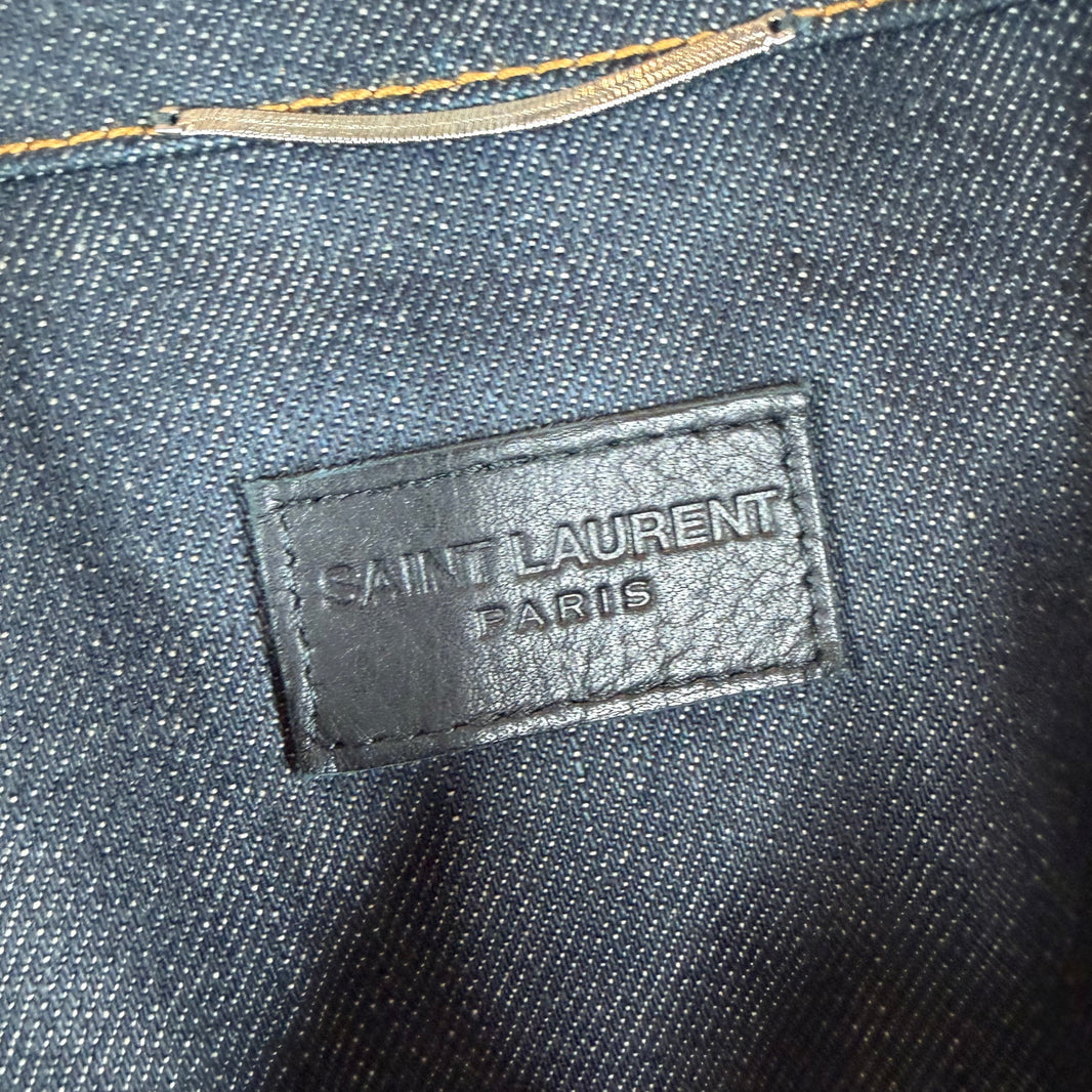 Saint Laurent Raw Denim Trucker Jacket