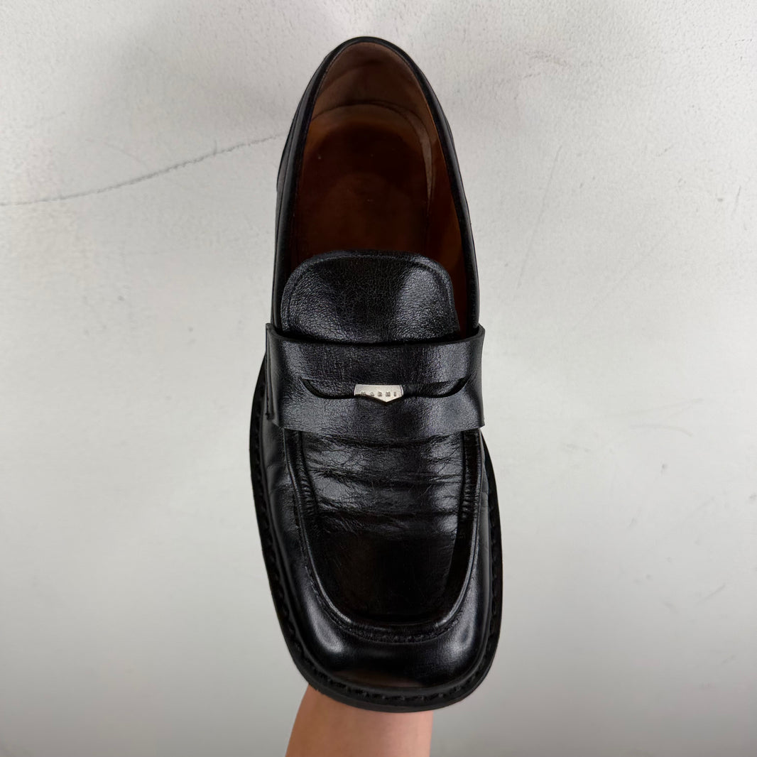 Marni Square Chunky Sole Penny Loafers