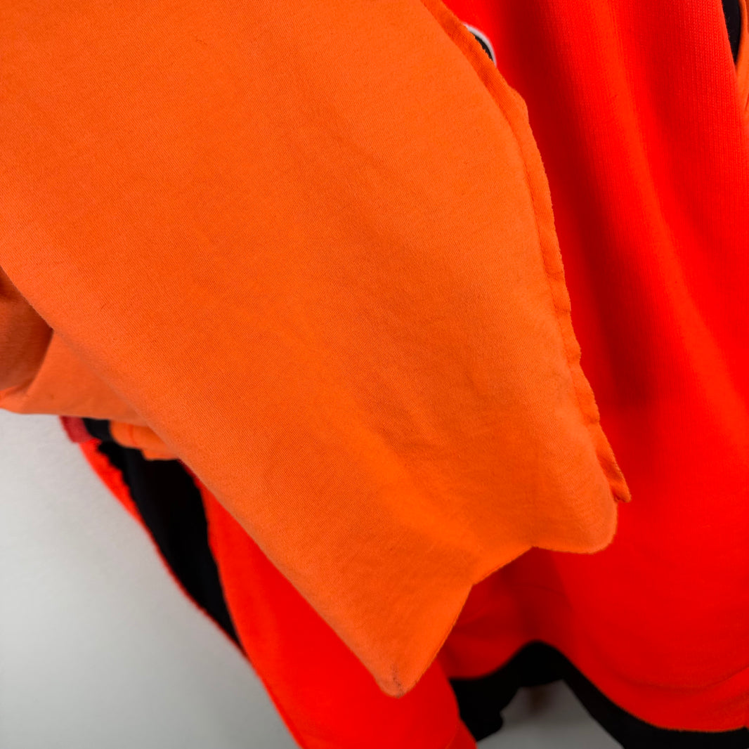 Vetements Orange Reconstructed Graffiti Hoodie