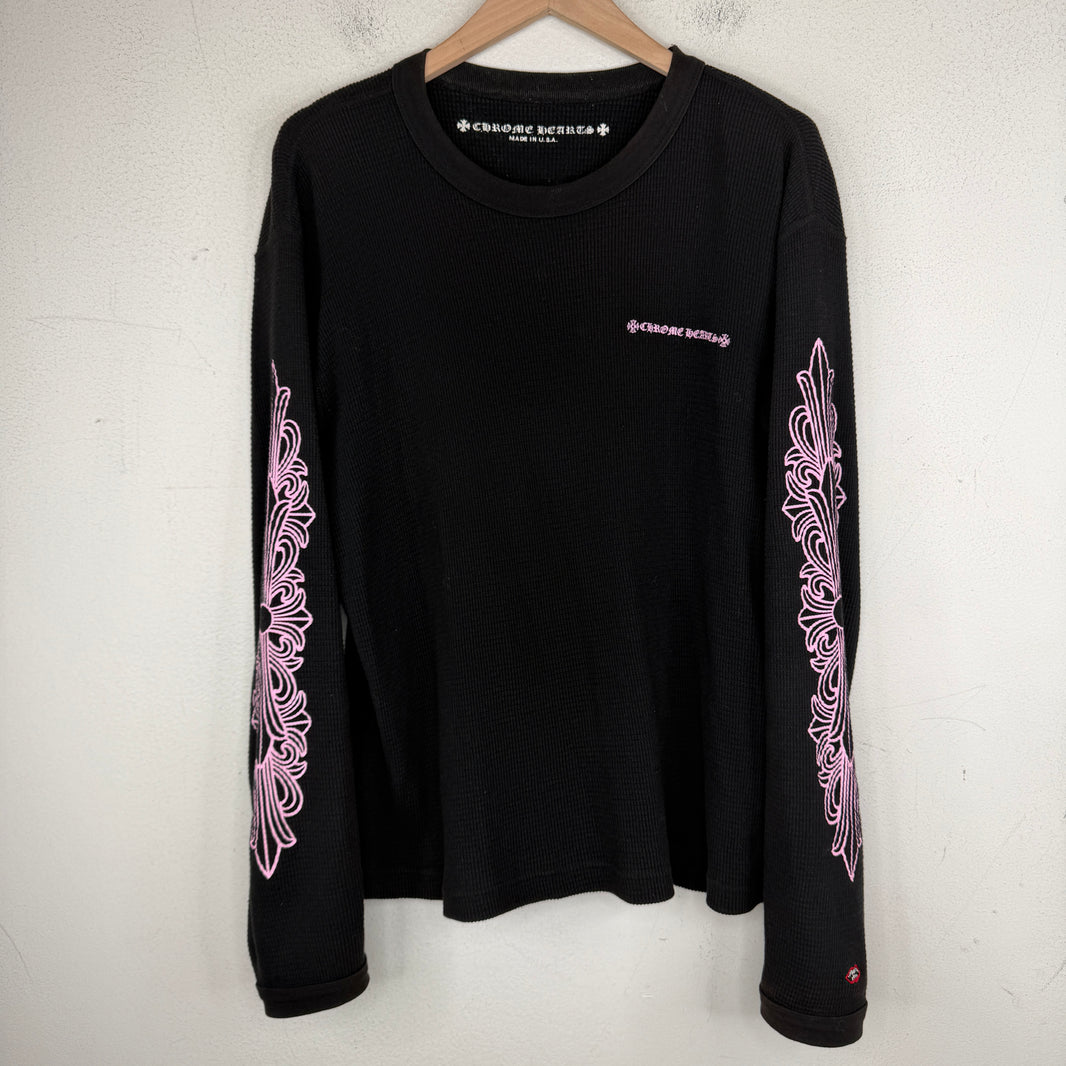 Chrome Hearts Matty Boy Pink Floral Thermal Shirt