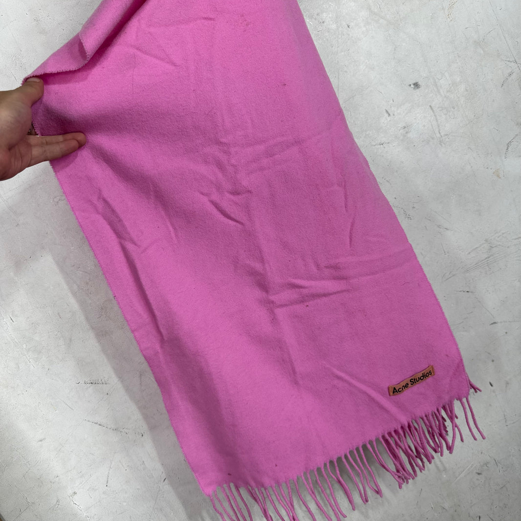 Acne Studios Pink Wool Scarf