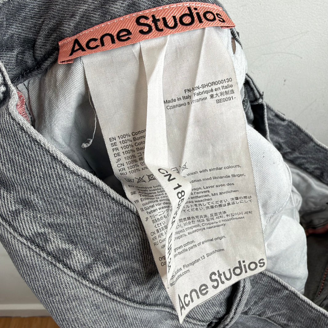 Acne Studios Gray Baggy Jean Shorts