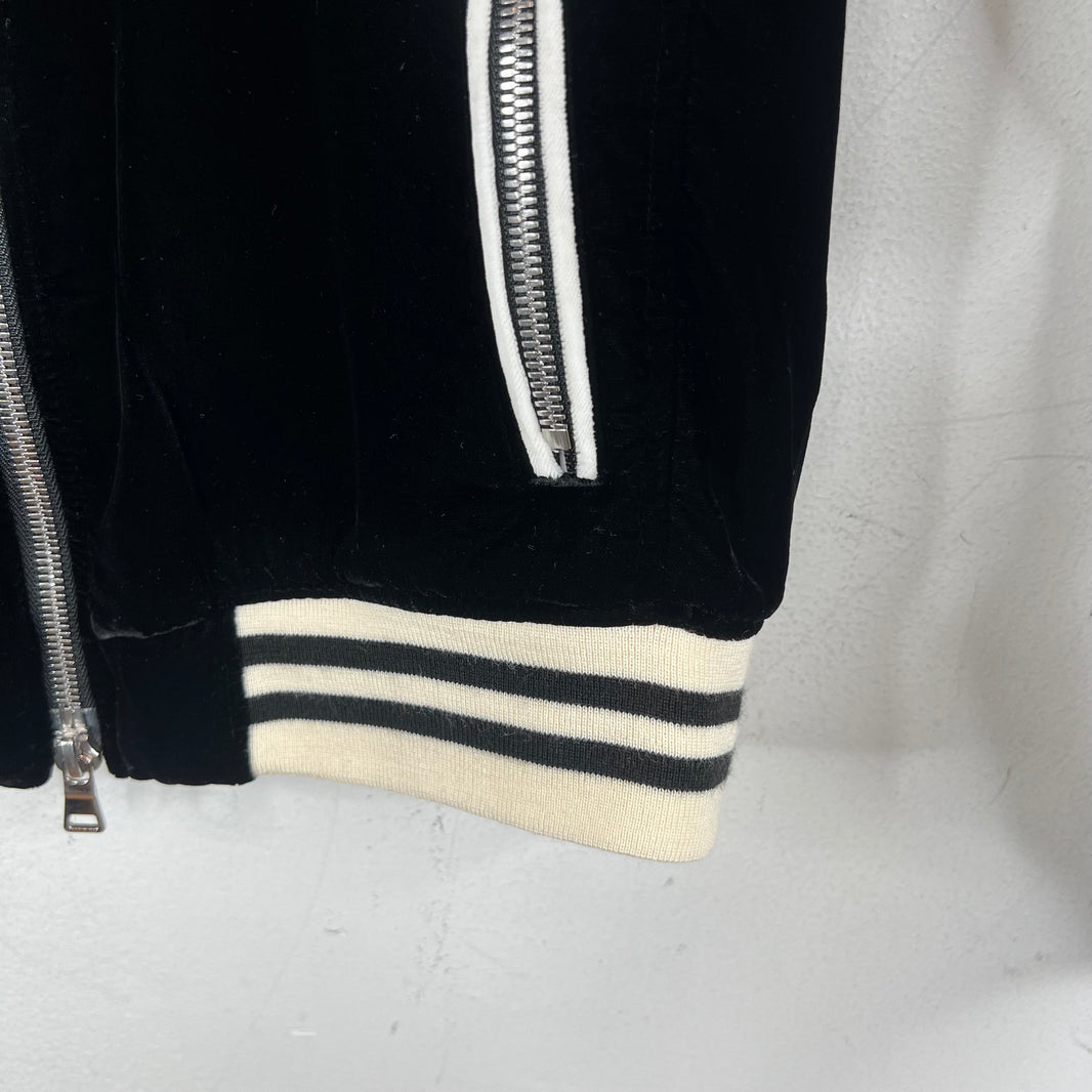 Balmain Crest Velour Teddy Jacket