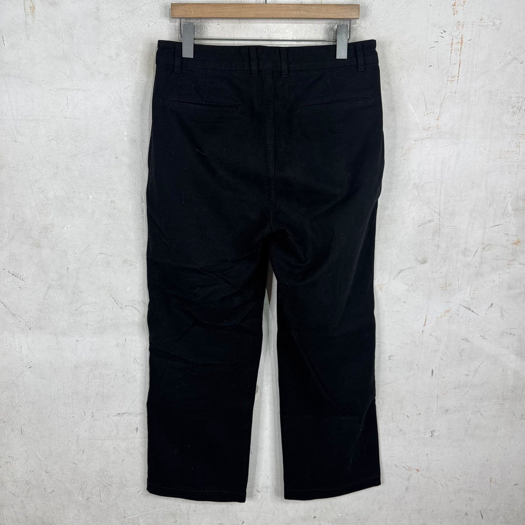 3Sixteen  Black Brushed Cotton Work Pants