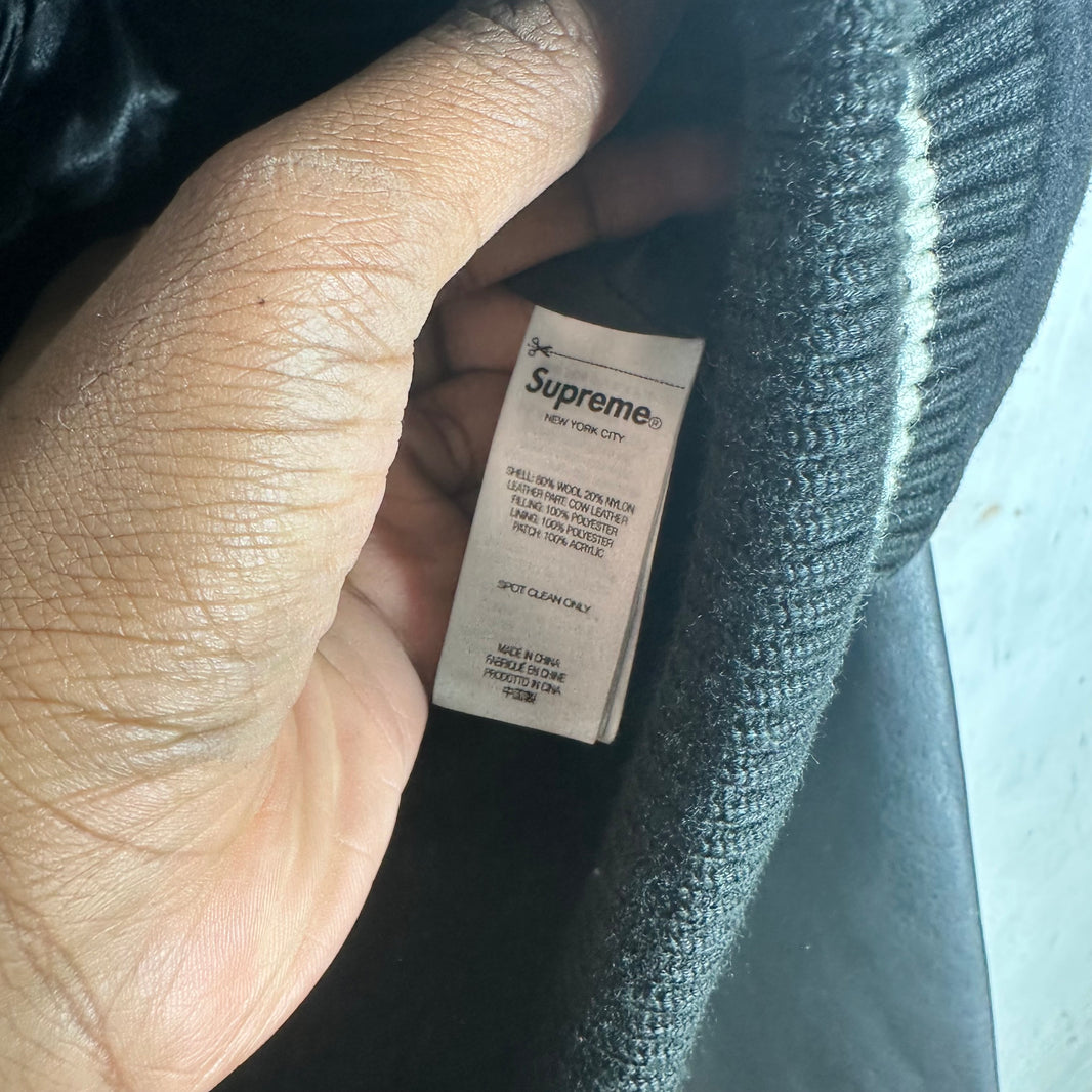 Supreme Black Tiger Varsity Jacket