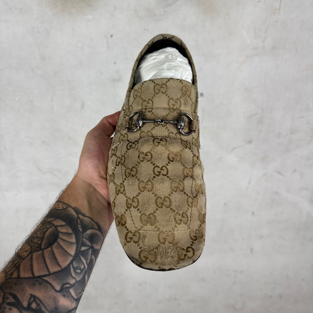 Gucci Canvas Monogram Ragazzo Mules
