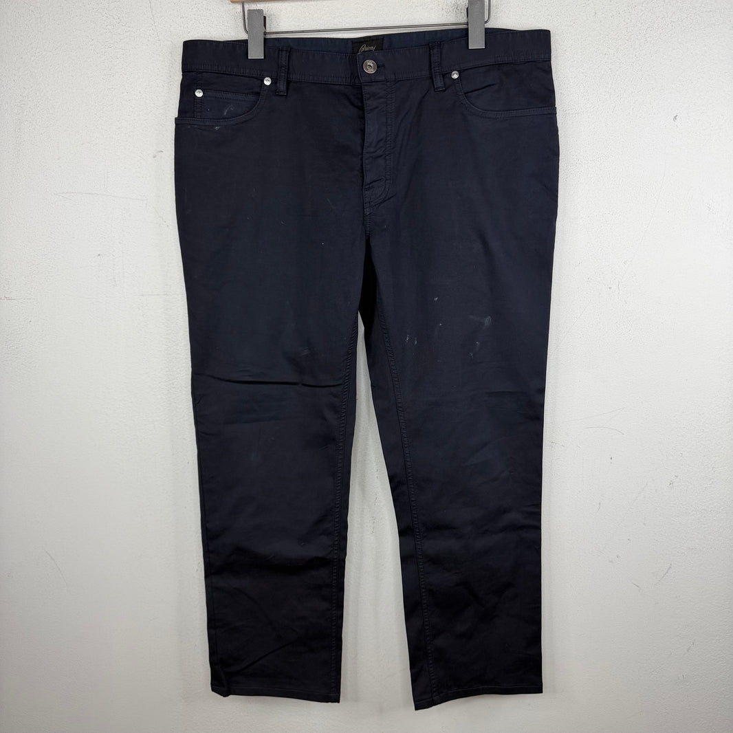 Brioni Navy 5 Pocket Pants