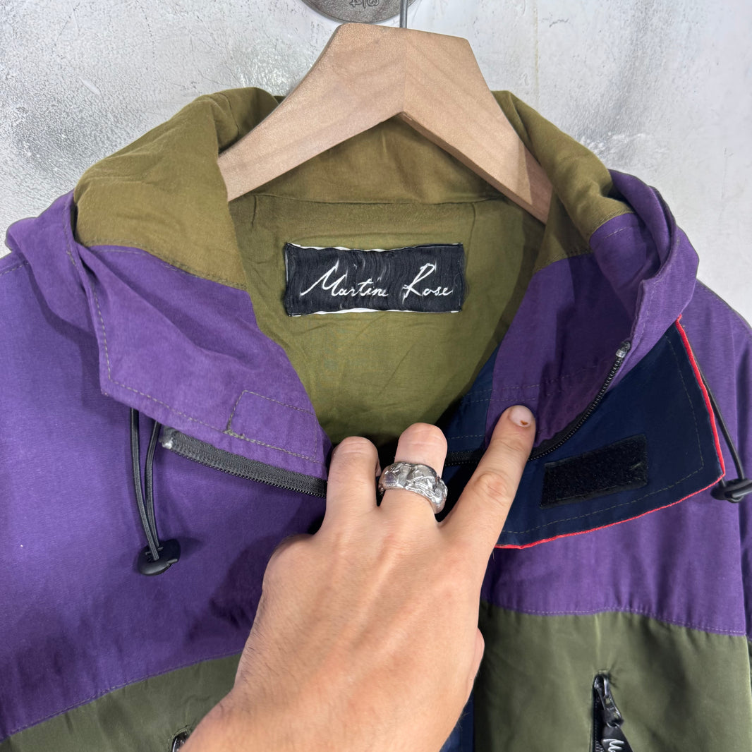 Martine Rose Green Color Block Jacket
