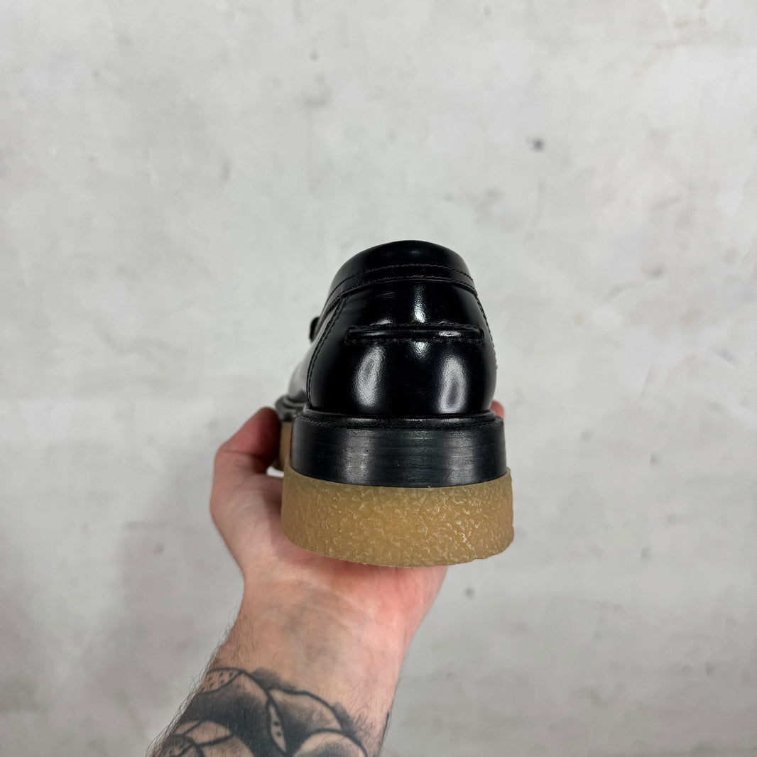 Hermes Crepe Sole Leather Loafers