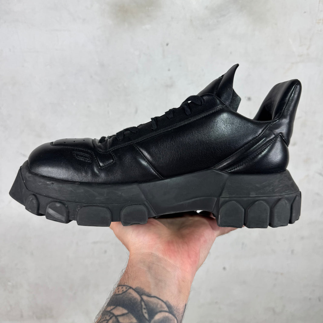 Rick Owens Tonal Black Maximal Tractor Shoes