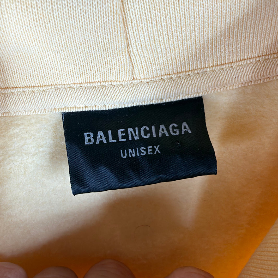 Balenciaga Sample WFP Yellow Boxy Hoodie