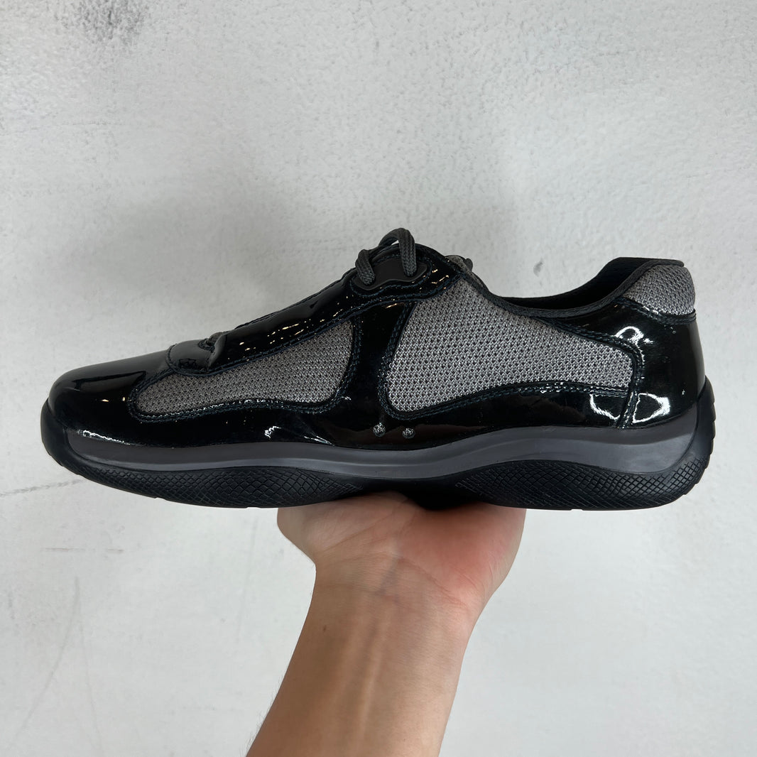 Prada Grey Patent Leather America's Cups