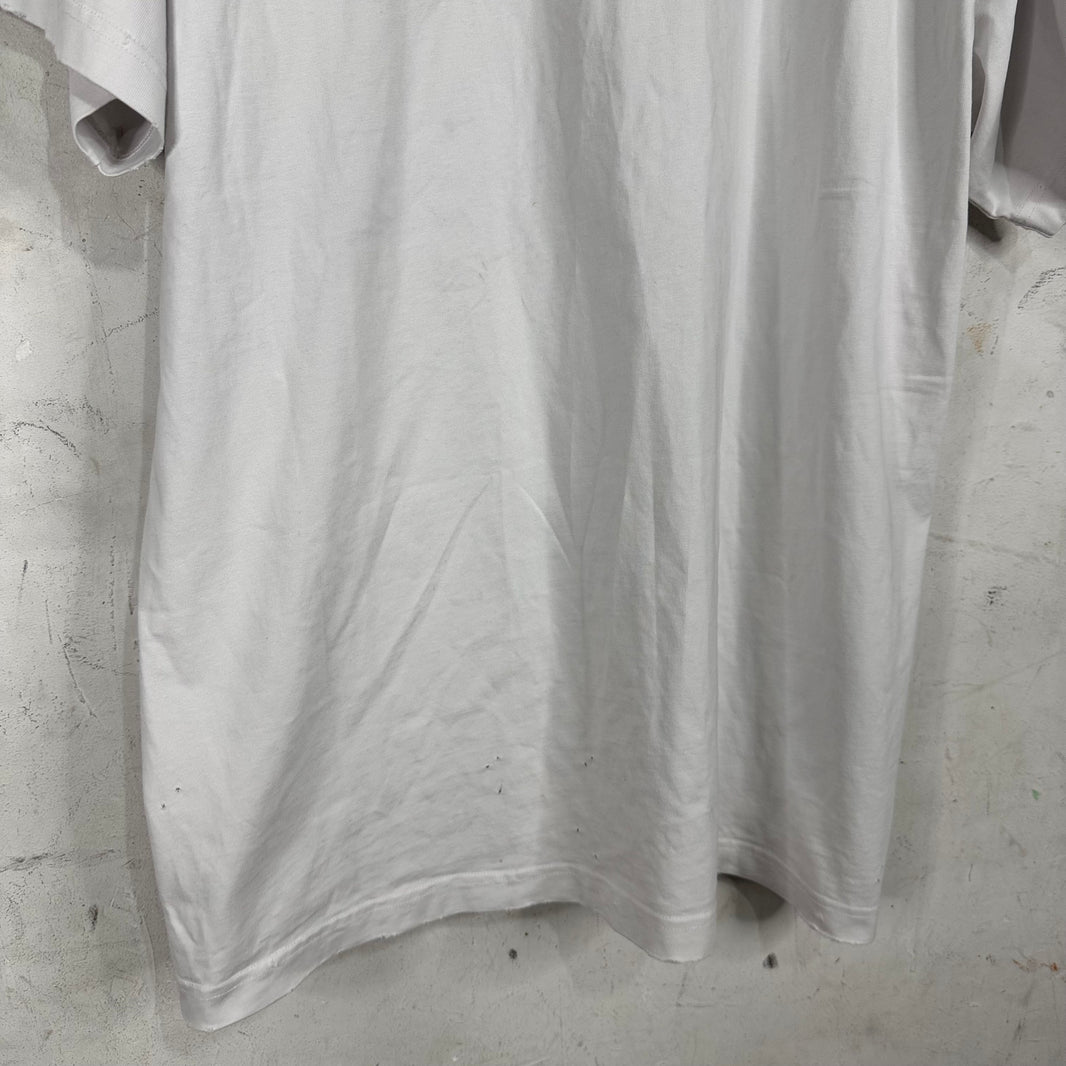 Balenciaga Pierced Collar Distressed T-Shirt
