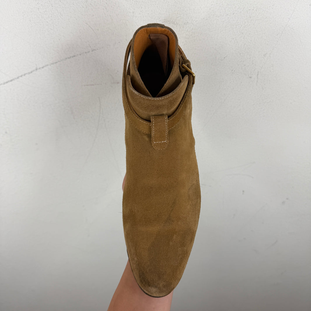 Saint Laurent Brown Jodhpur Boots