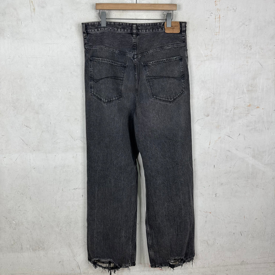Balenciaga Cut Up Baggy Jeans
