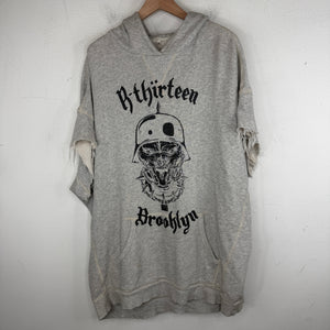 R13 Brooklyn Distressed Sleeveless Hoodie