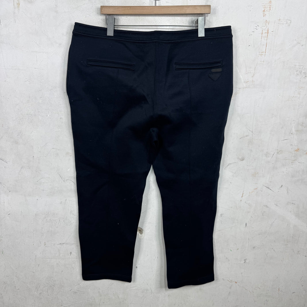 Prada Navy Pleated Sweatpants