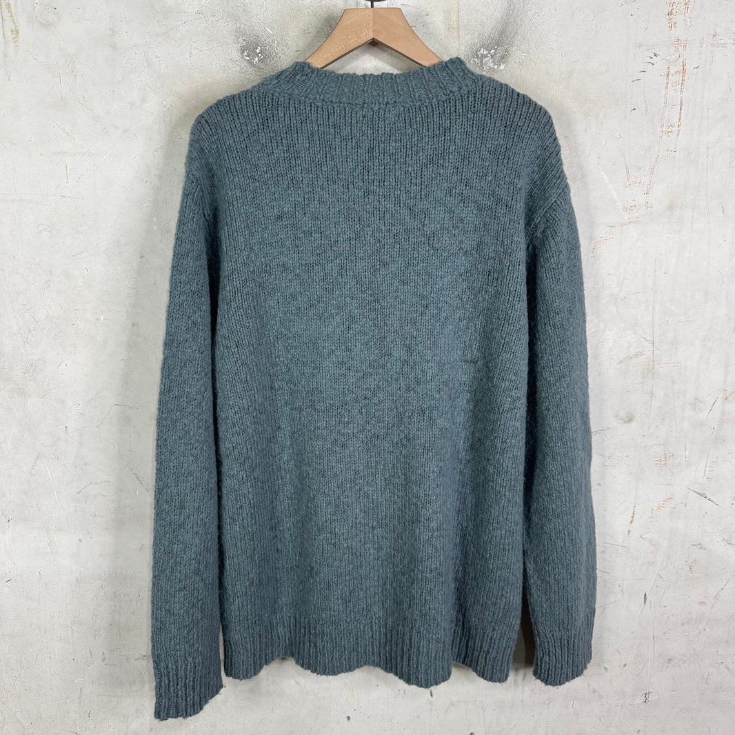 Dries Van Noten Blue Wool Sweater