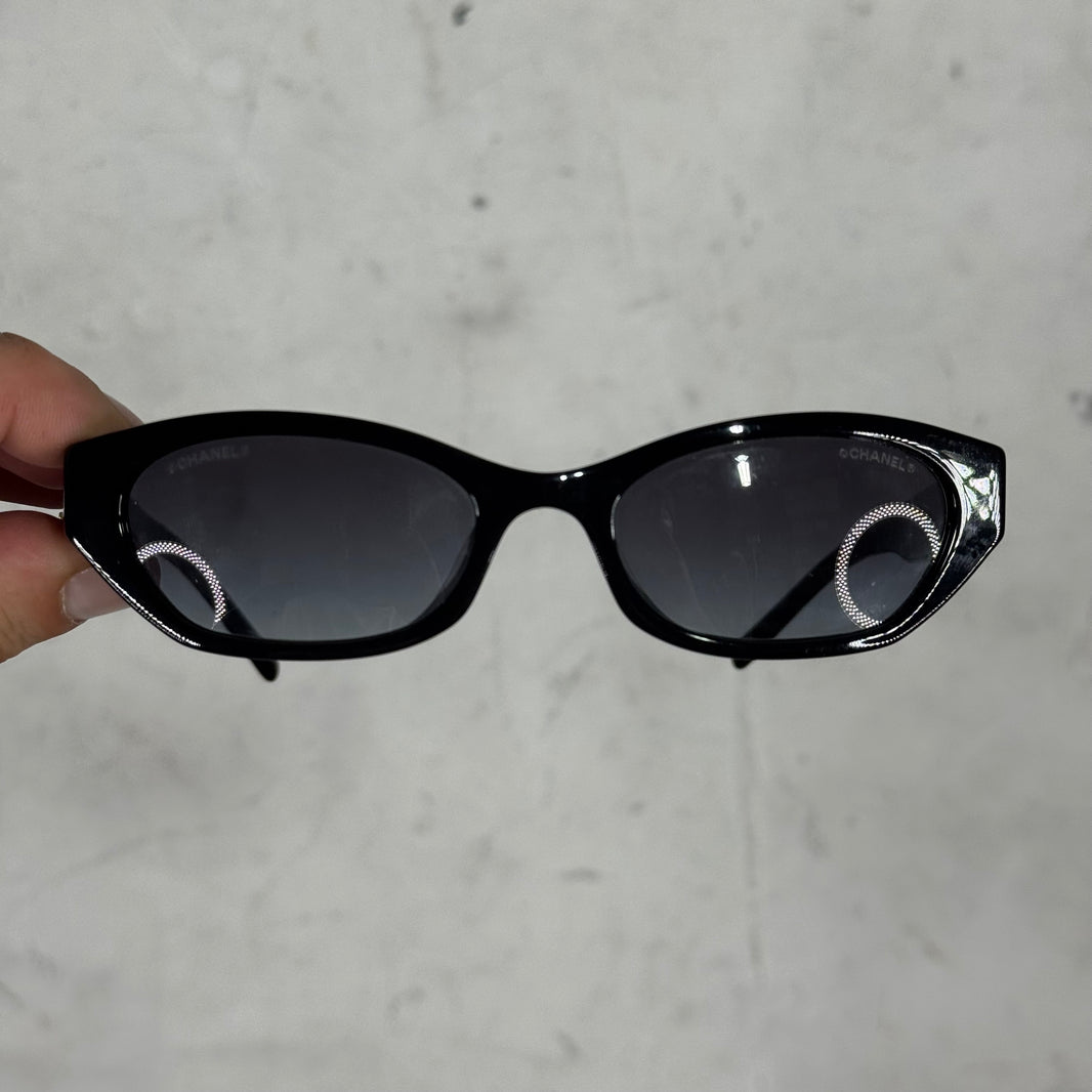 Chanel 71280A Cat-Eye Logo Sunglasses