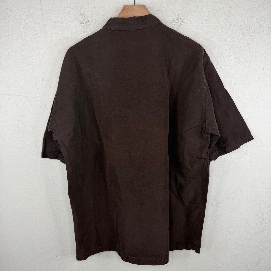 Aura Lee Linen Polo Pocket Shirt