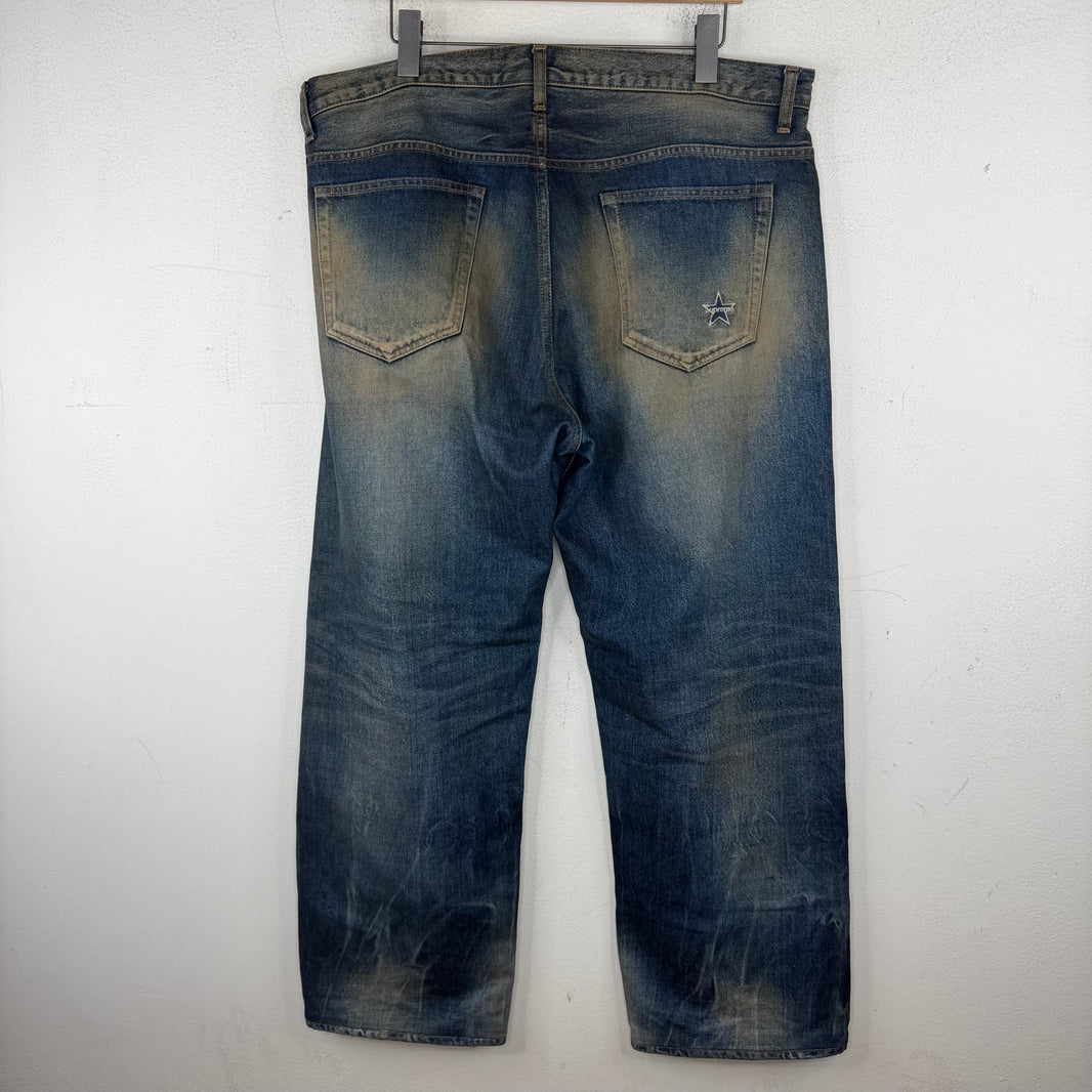 Supreme Mud Wash Selvedge Jeans