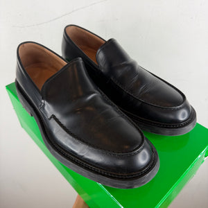 Bottega Veneta Black Leather Loafers
