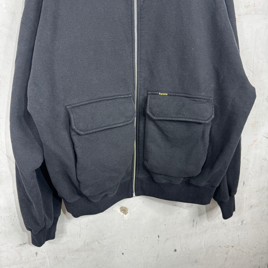 Supreme Double Pocketed Full Zip Sweatshirt