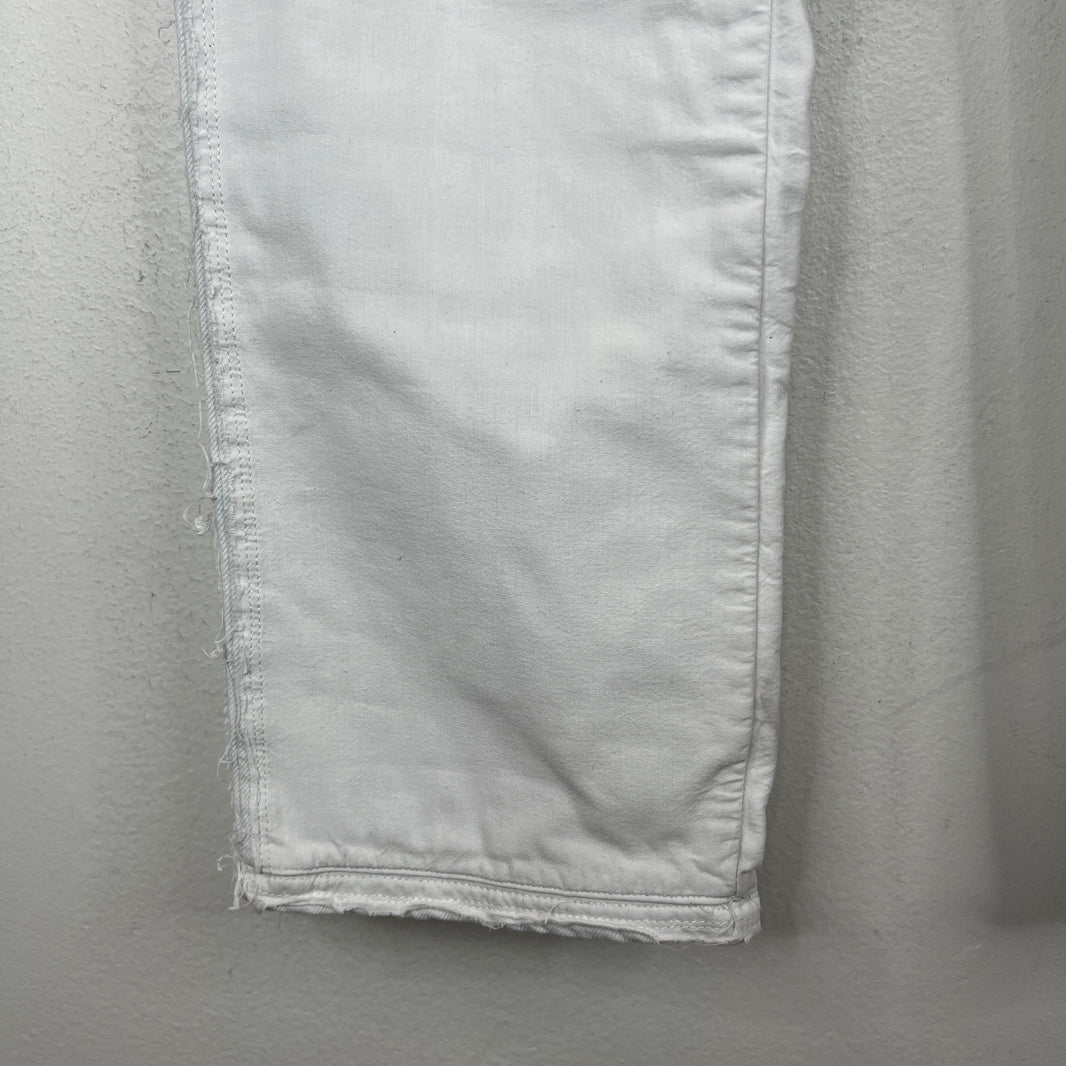Margiela White Distressed Inside Out Jeans