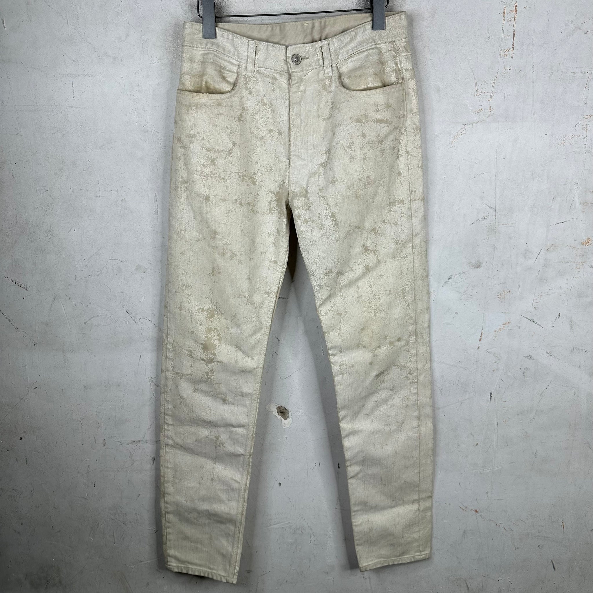 Givenchy Painted White Jeans
