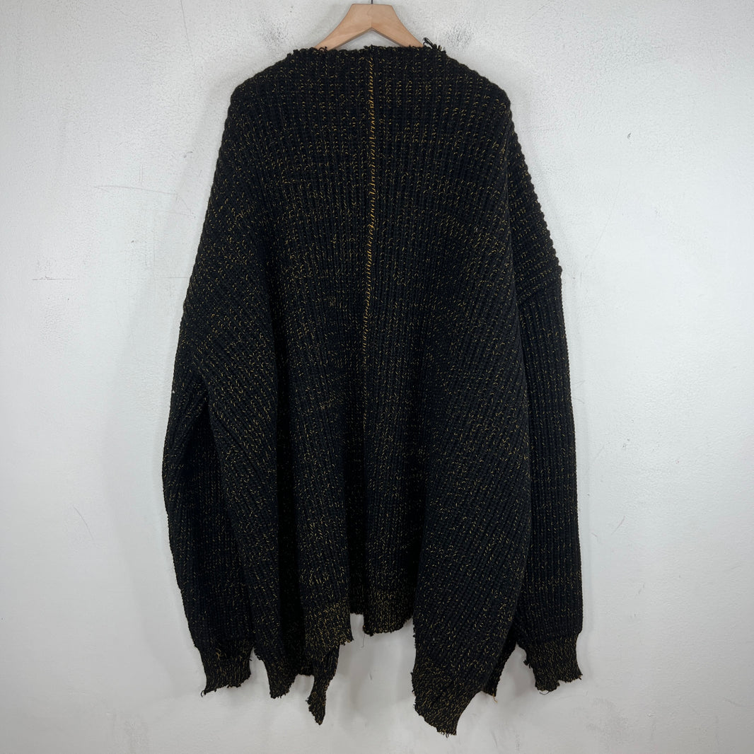 Raf Simons Oversized Distressed Cardigan
