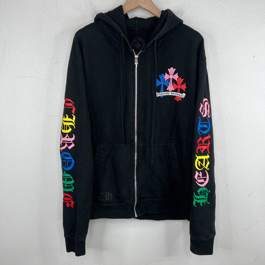 Chrome Hearts Multicolor Multicross Zip-Up Hoodie