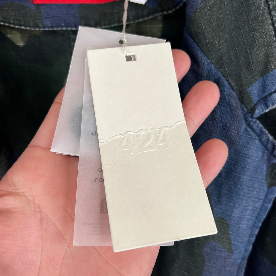 424 Navy Camo Ripstop Blazer Jacket