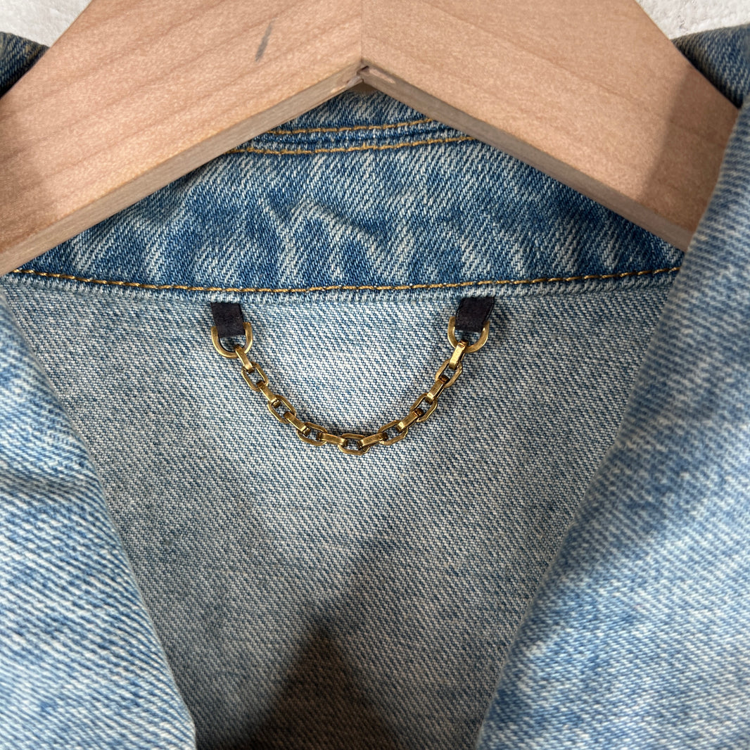 Louis Vuitton Embroidered Trucker Denim Jacket