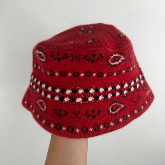 Alanui Paisley Knit Bucket Hat