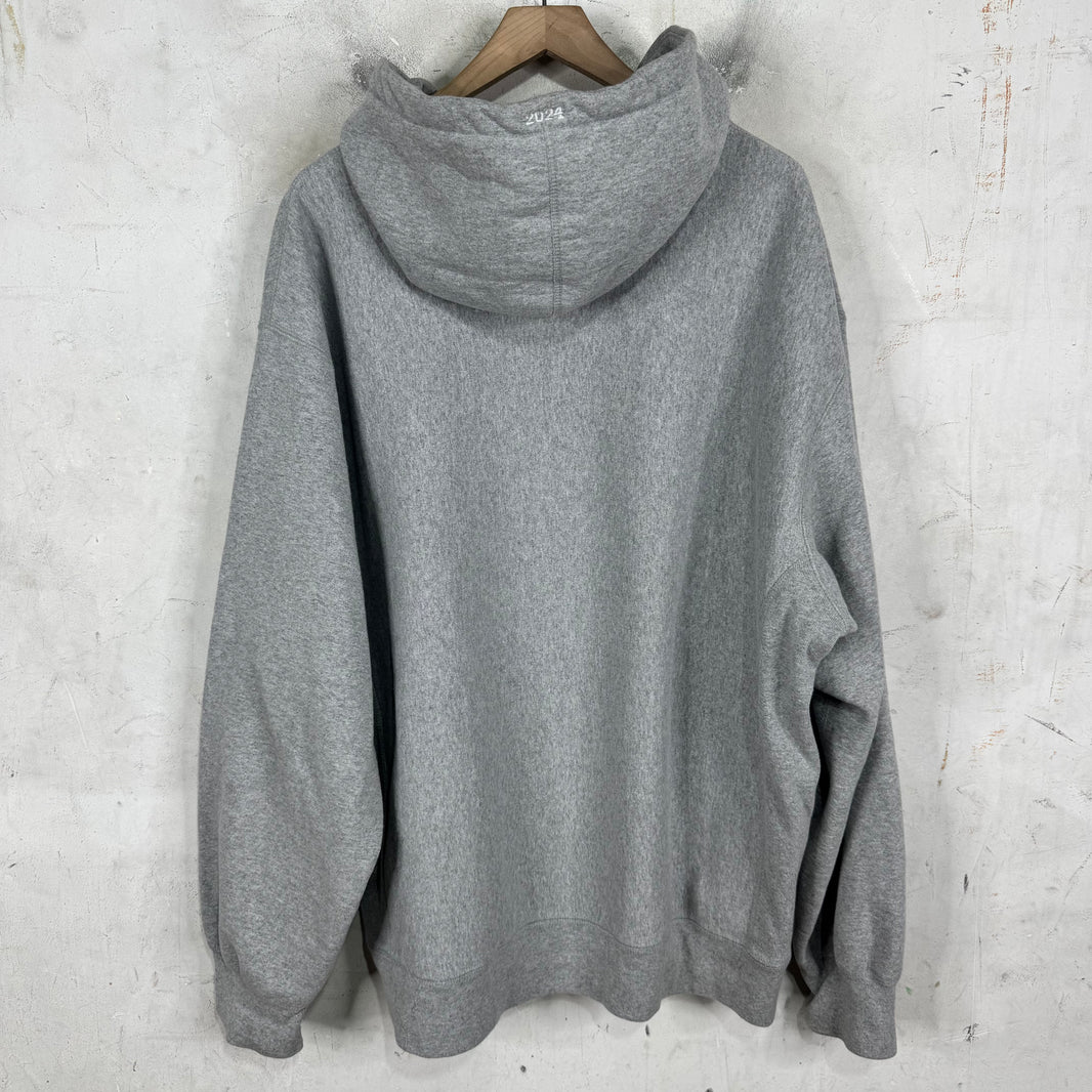 Supreme Grey Tonal Box Logo Hoodie
