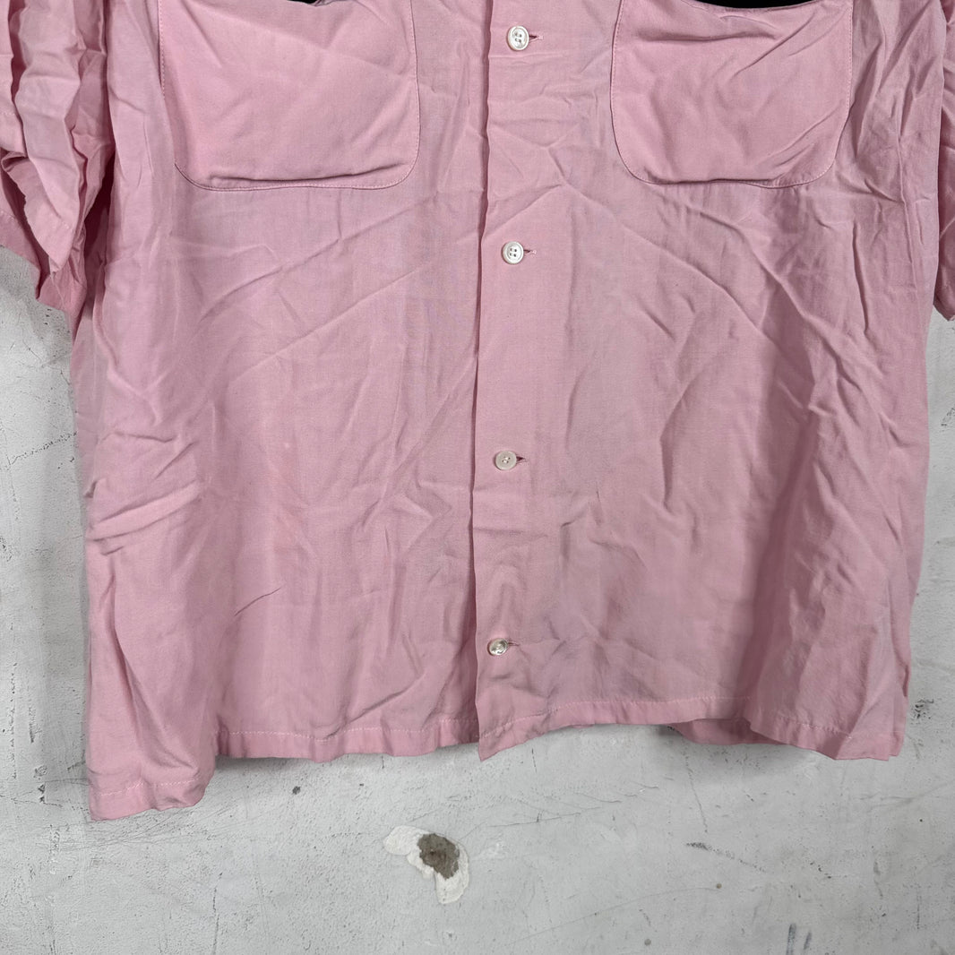 Celine Script Bowling Rayon Shirt