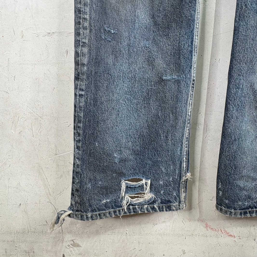 Balenciaga 2022 Distressed Mudwash Jeans