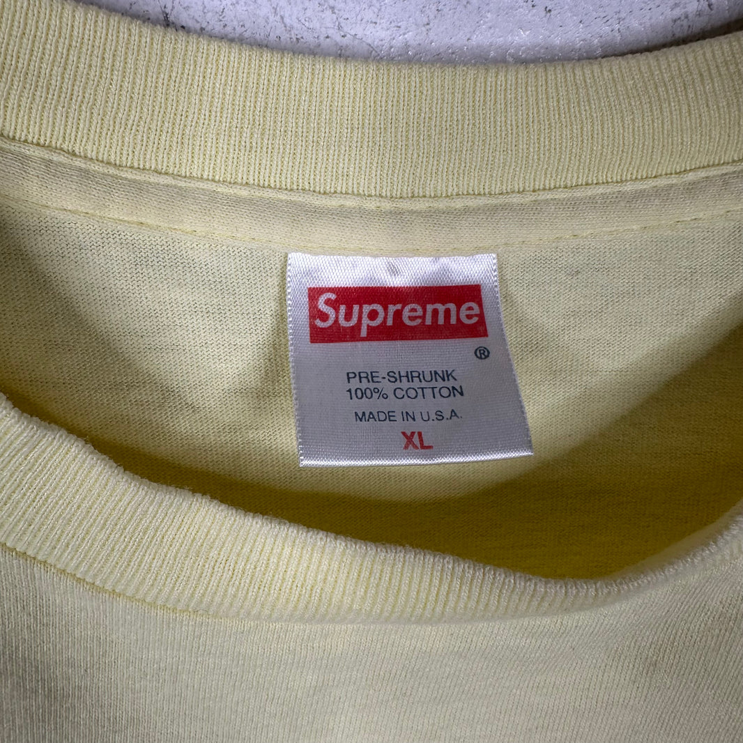 Supreme Yellow Red Box Logo T-Shirt
