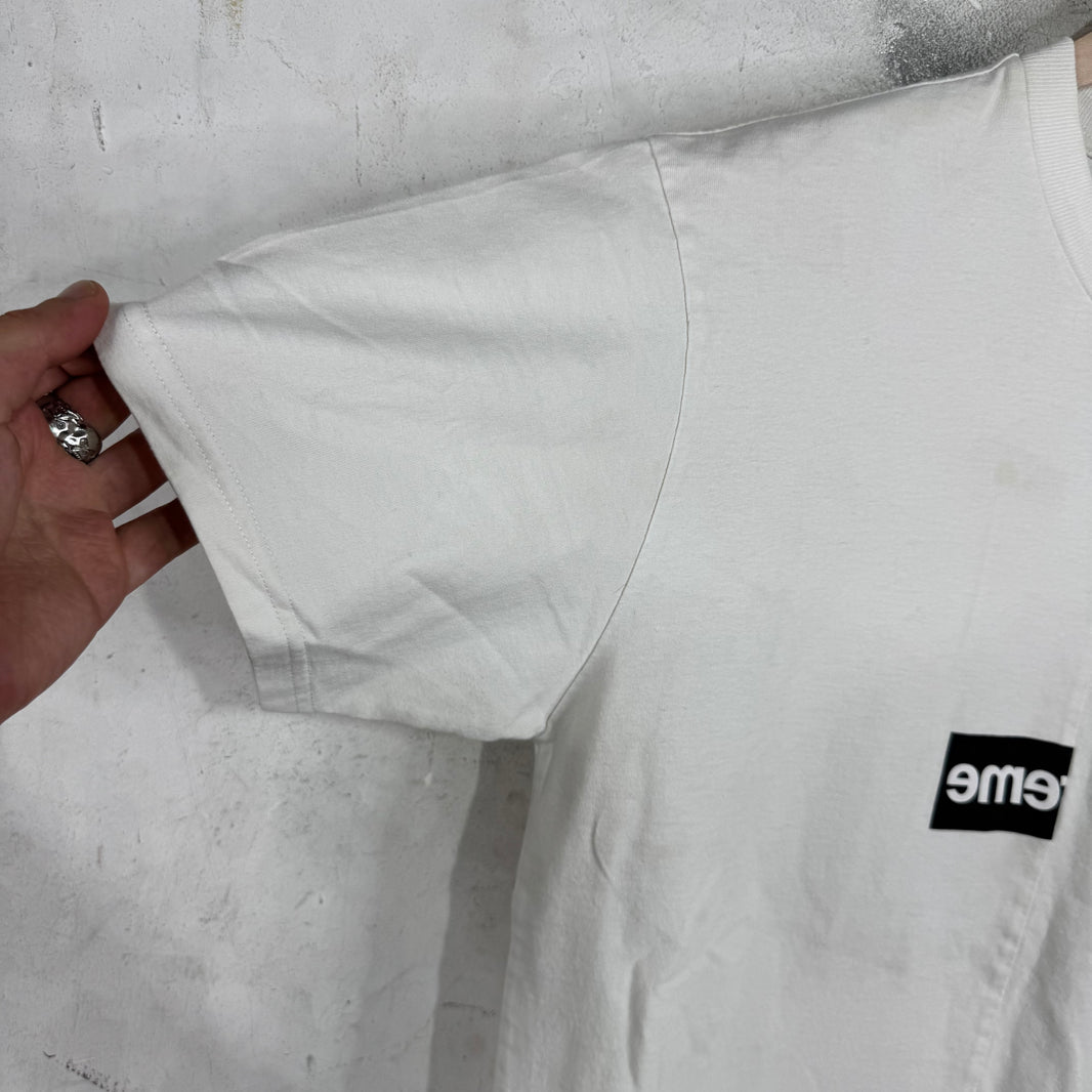 Supreme x CDG White Split Box Logo T-Shirt