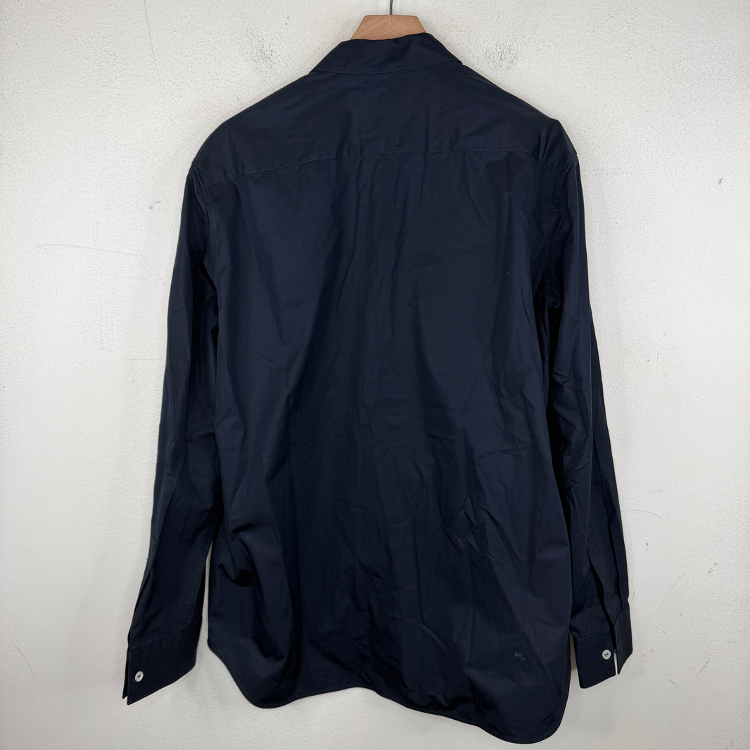 Jil Sander Navy Button Up LS Shirt
