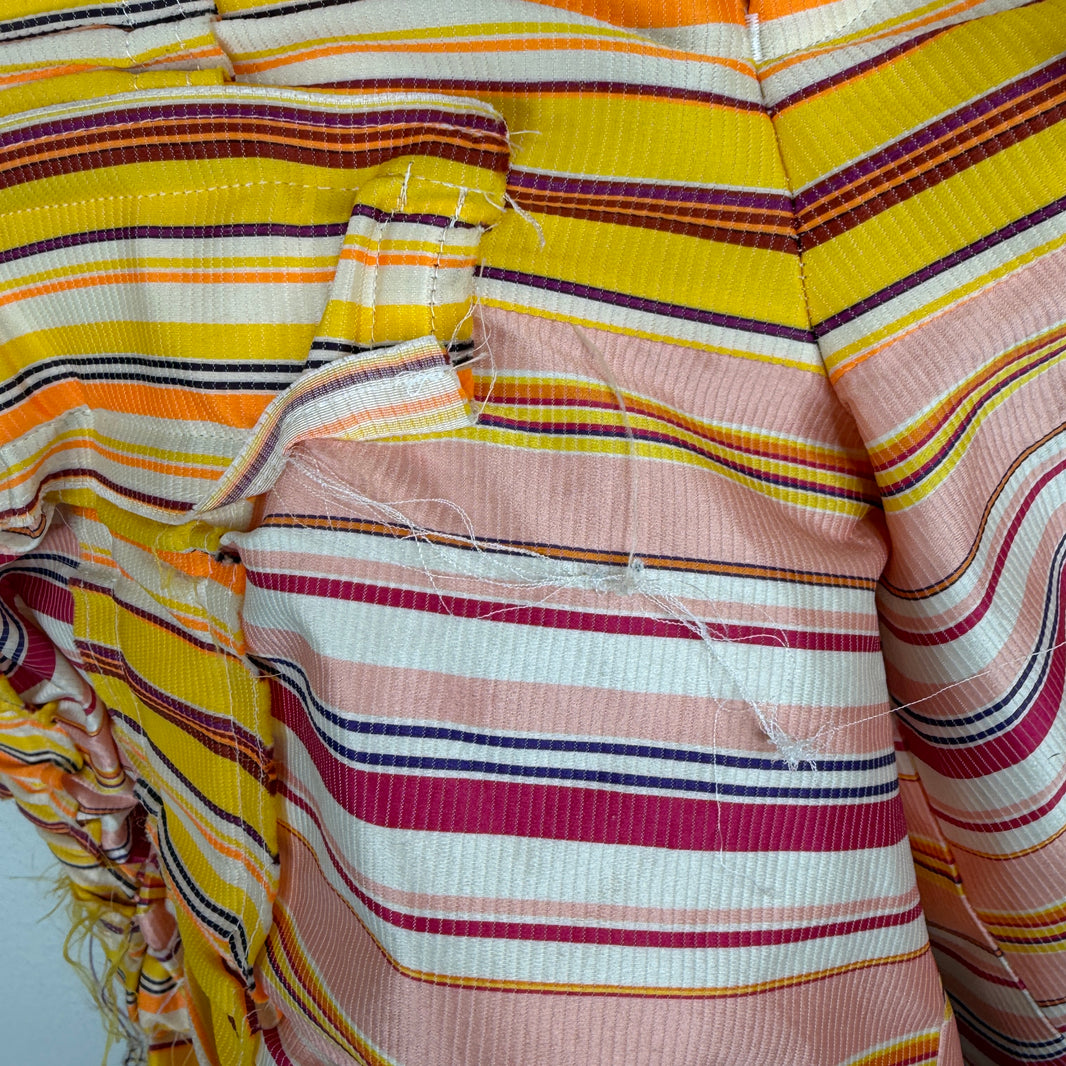 CDG Homme Plus Striped Elastic Panel Shorts