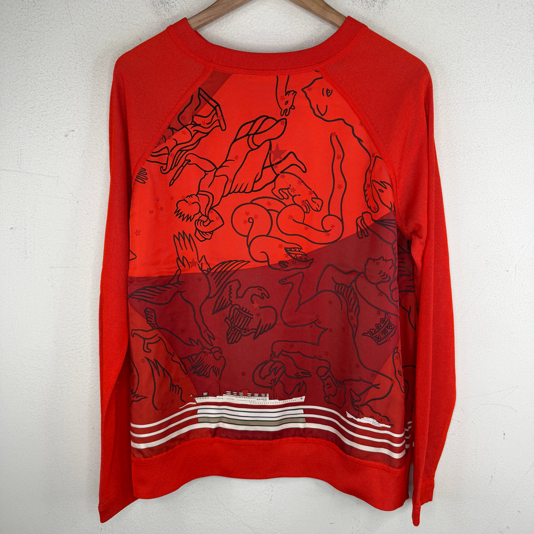 Hermes Red Constellations Sweater