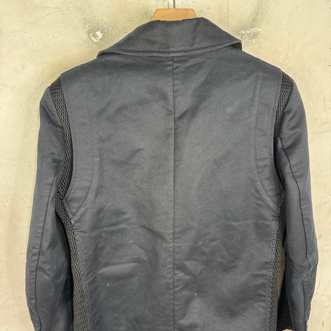 Balmain Mesh Paneled Peacoat