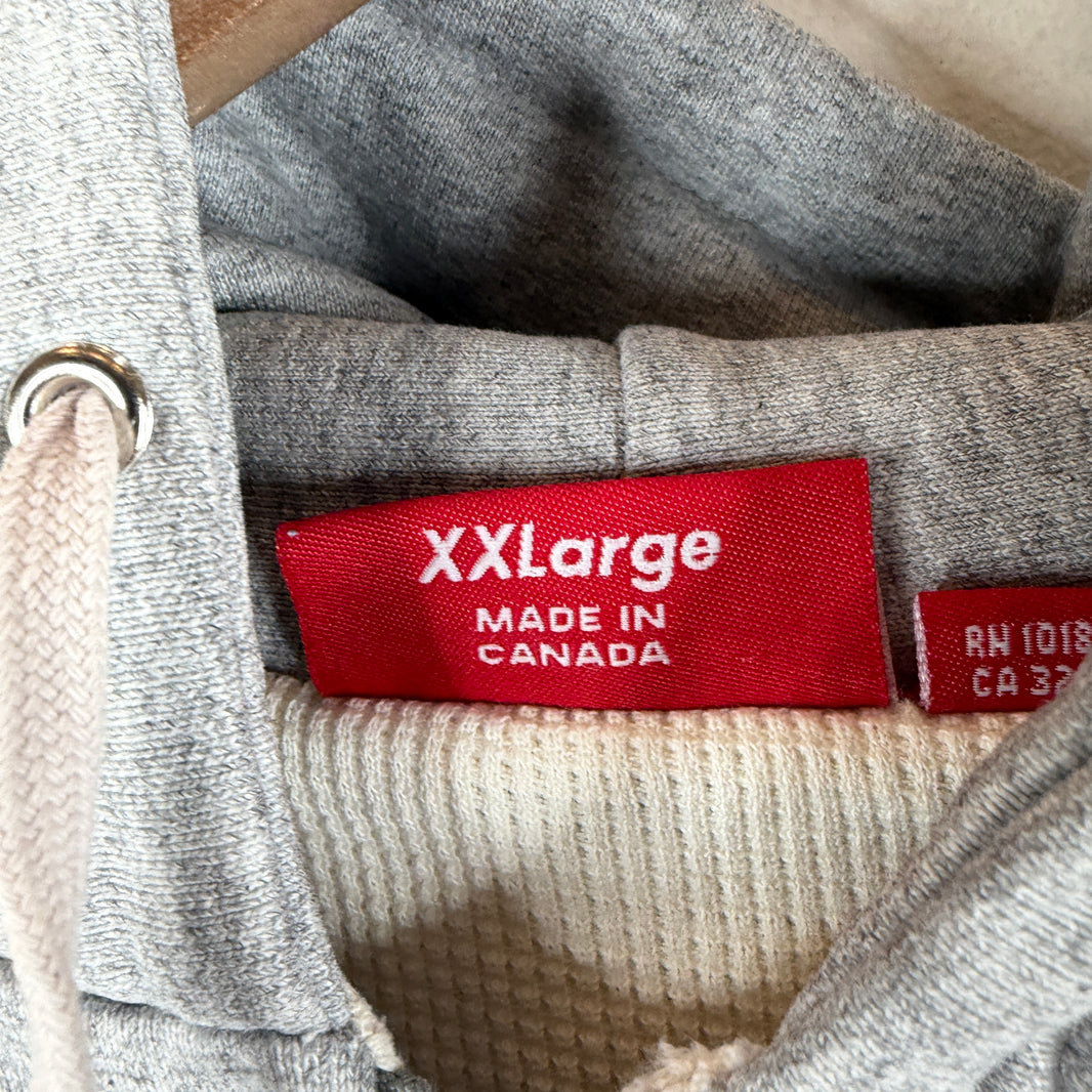 Supreme Hood Logo Thermal Zip Hoodie