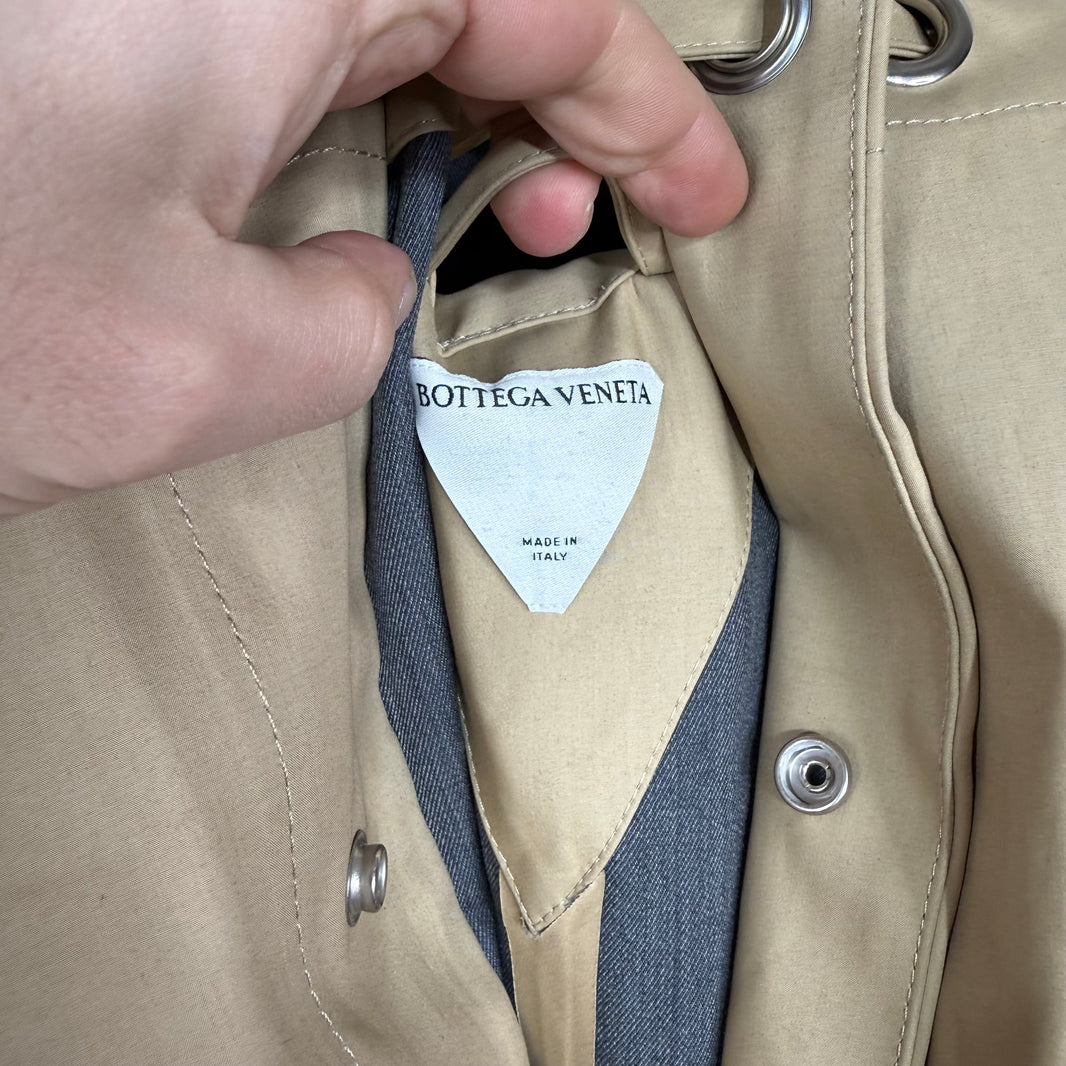 Bottega Veneta Long Beige Coat