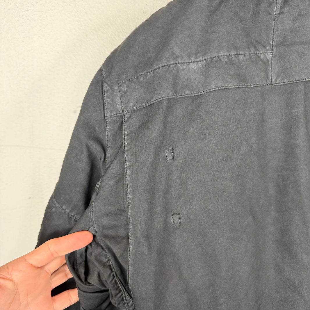 Stone Island Shadow Project Black Washed Double Layered Coat