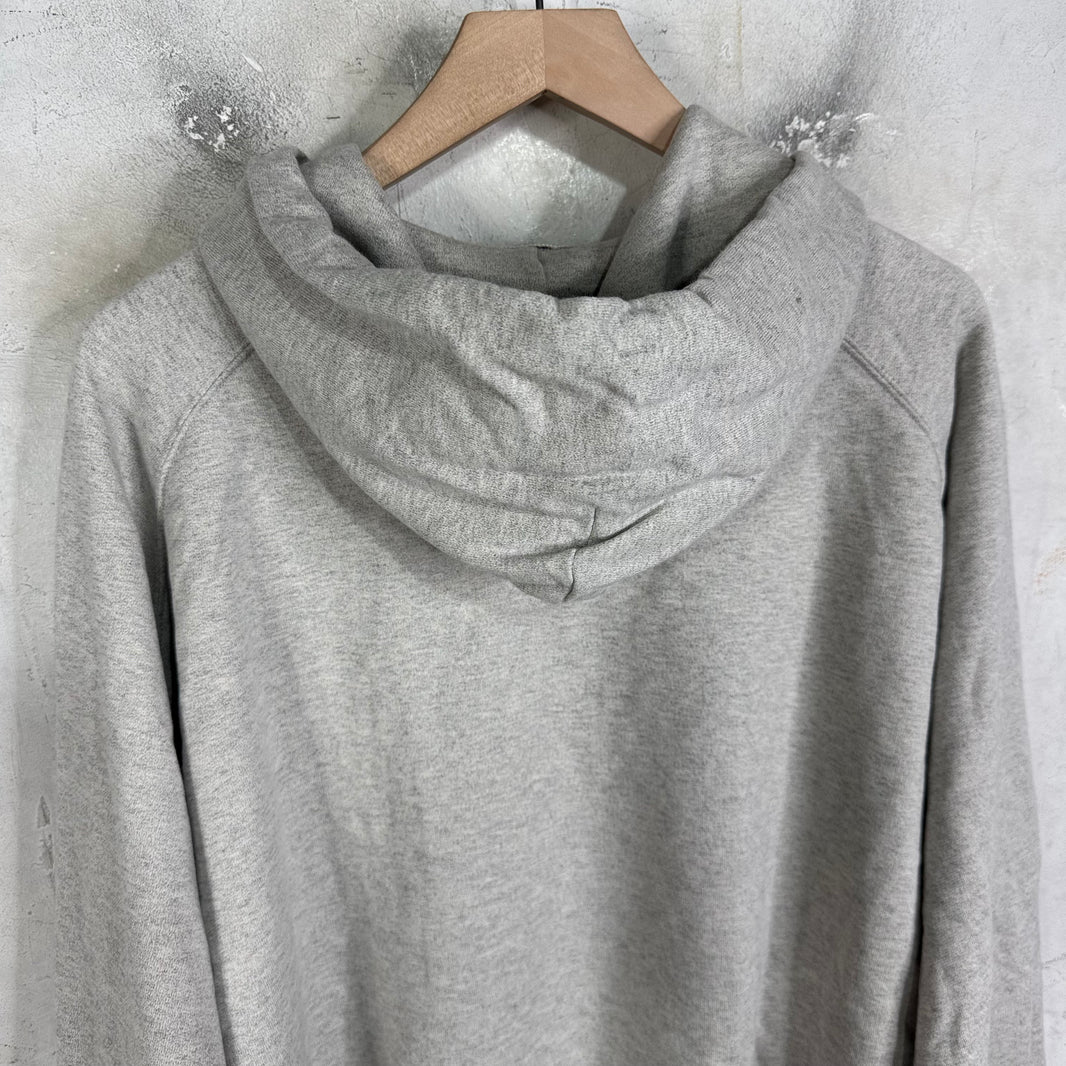 Auralee Grey Raglan Cut Hoodie